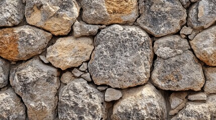 Fototapeta premium Weathered Rock Surface Textures with Rough and Granular Details in Close-Up Full Frame Shot