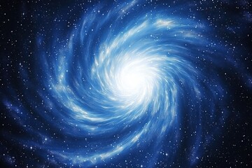 Stunning cosmic swirl mesmerizing galaxy spiral bright center distant stars