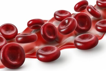 Dynamic background of blood cells flowing  a visual exploration of medical science and health
