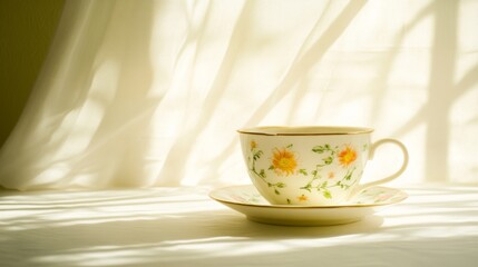 Warm Tea Moments with Soft Light and Shadows