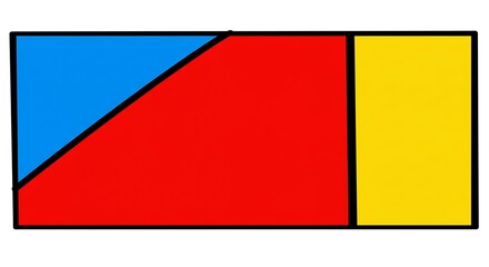 Naklejka premium Colorful comic book style background with blue, red, and yellow panels