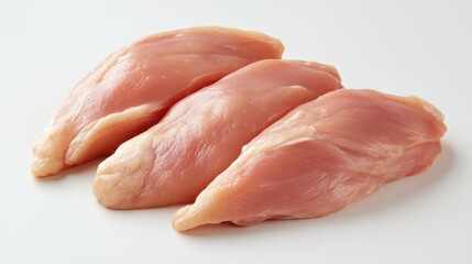 Fresh raw chicken breasts on a clean surface ready for preparation in a culinary setting for healthy cooking and meal preparation.