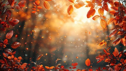 autumn nature banner background
