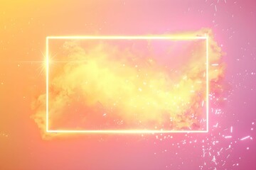 Obraz premium Colorful abstract background with vibrant clouds and glowing edges in soft pastel hues
