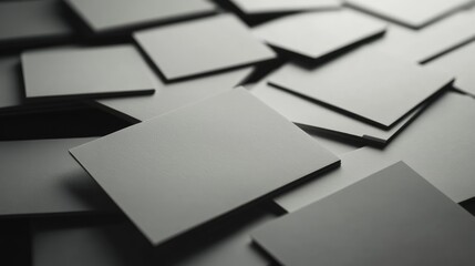 Placement concept on a textured surface with blank index cards for brainstorming, organization, and creativity in business or education.