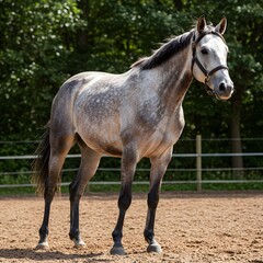 Fototapeta premium White horse