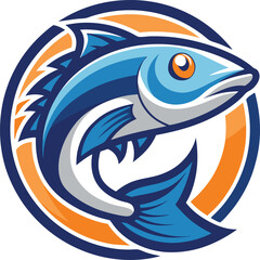 Obraz premium Fish Logo Design for Modern Branding