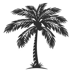 Obraz premium palm tree silhouette