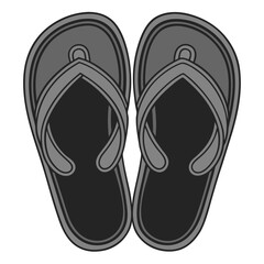 flip flops isolated on white