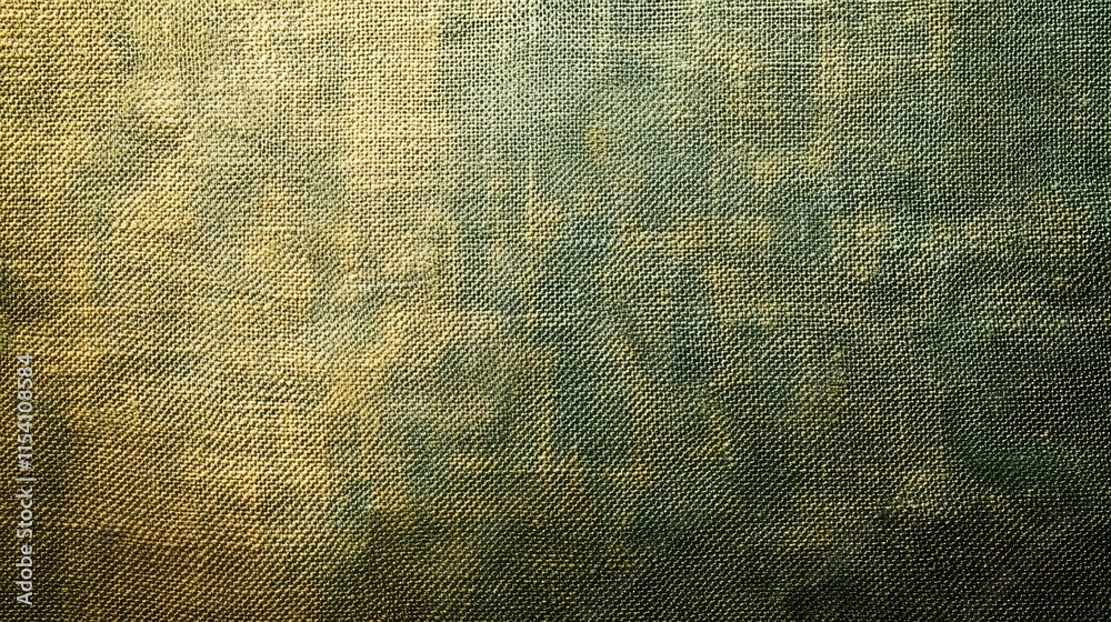 Aufkleber Olive Green and Gold Fabric Texture Gradient Abstract Background for Design and Creative Projects with Matte Finish