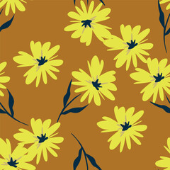 Vintage luxury seamless floral background with golden lilies flowers. Romantic pattern template for wall decor, wallpaper, wedding invitations, ceremonies, cards.