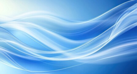 Abstract blue wave background.