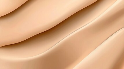 Obraz premium Smooth Flowing Texture of Creamy Beige Fabric with Gentle Curves and Waves