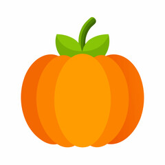 pumpkin vegetable vector icon on white background