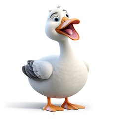 Cute 3D Goose Character