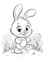 rabbit with a flower