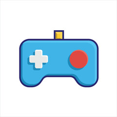Obraz premium game icon. joystick. Game controller. Game console. Game board icon. Video game controller. colored flat design style. Vector Illustration