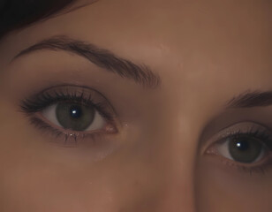 woman eyes