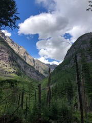 clouds over the mountains
