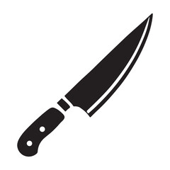 Crossed Chef Knives Silhouette Illustration Vector Art