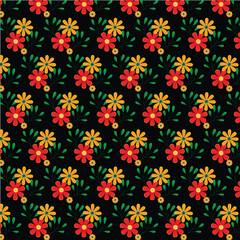 seamless pattern with flowers