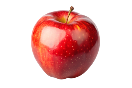 ed apple isolated on white background. Clipping path included. Full depth of field. png file