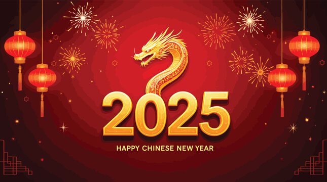 vector happy Chinese new year, year of the snake 