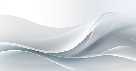Obraz premium A smooth, flowing abstract design in shades of gray, ideal for backgrounds or digital art.