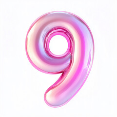 pink number 9