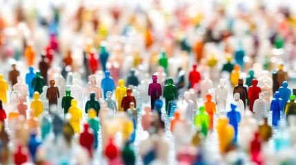 Diverse People Among a Bright Urban Landscape