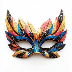 Fototapete carnival mask isolated on white © Aliona Manakova