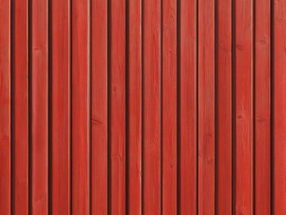 Vertical Wooden Planks in Rich Red Color for Background and Texture
