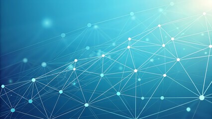 light blue digital background with connected nodes