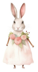 Fototapeta premium PNG Cute rabbits wedding animal rodent mammal.