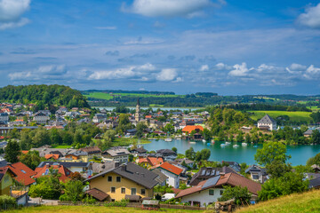 Fototapeta premium The village of Mattsee in the State of Salzburg, Austria
