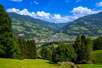The village of Schruns in the Montafon Valley, State of Vorarlberg, Austria