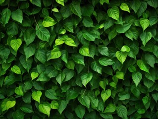 Lush Green Leafy Background Texture for Natural and Fresh Aesthetic