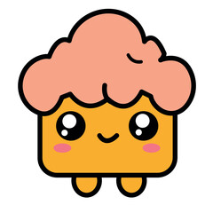 Ice Cream doodle character Art & Illustration