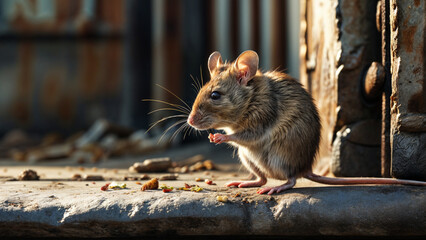 Rat close-up, created with the help of AI.