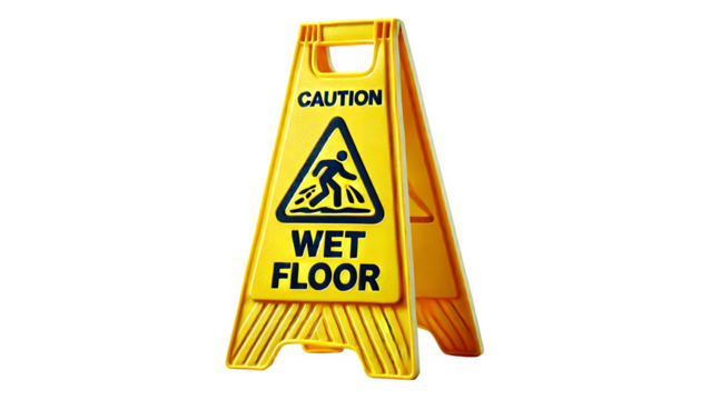 caution wet floor sign