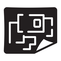 House Plan  glyph icon
