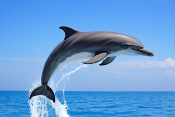 Fototapeta premium dolphin jumping out of the water