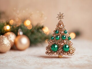 Small Christmas Tree with Ornaments