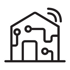 Smarthouse line icon