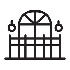 Balcony line icon