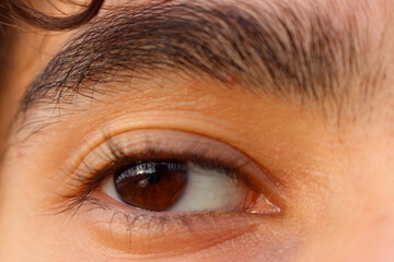 close up of eye