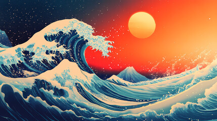 Wave. Oscillation. Illustration