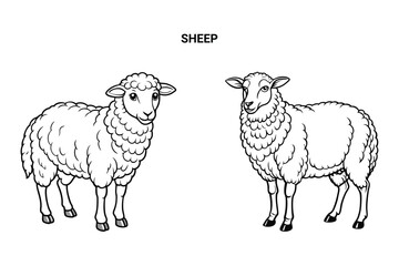 Editable Shrew Isolated Outline Vector Illustration