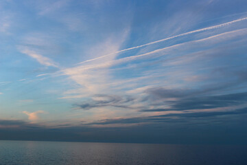 clouds over the sea