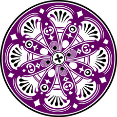 Detailed Mandala With Clean Sharp Edges High Quality Editable Mandala Vector Design and Illustration